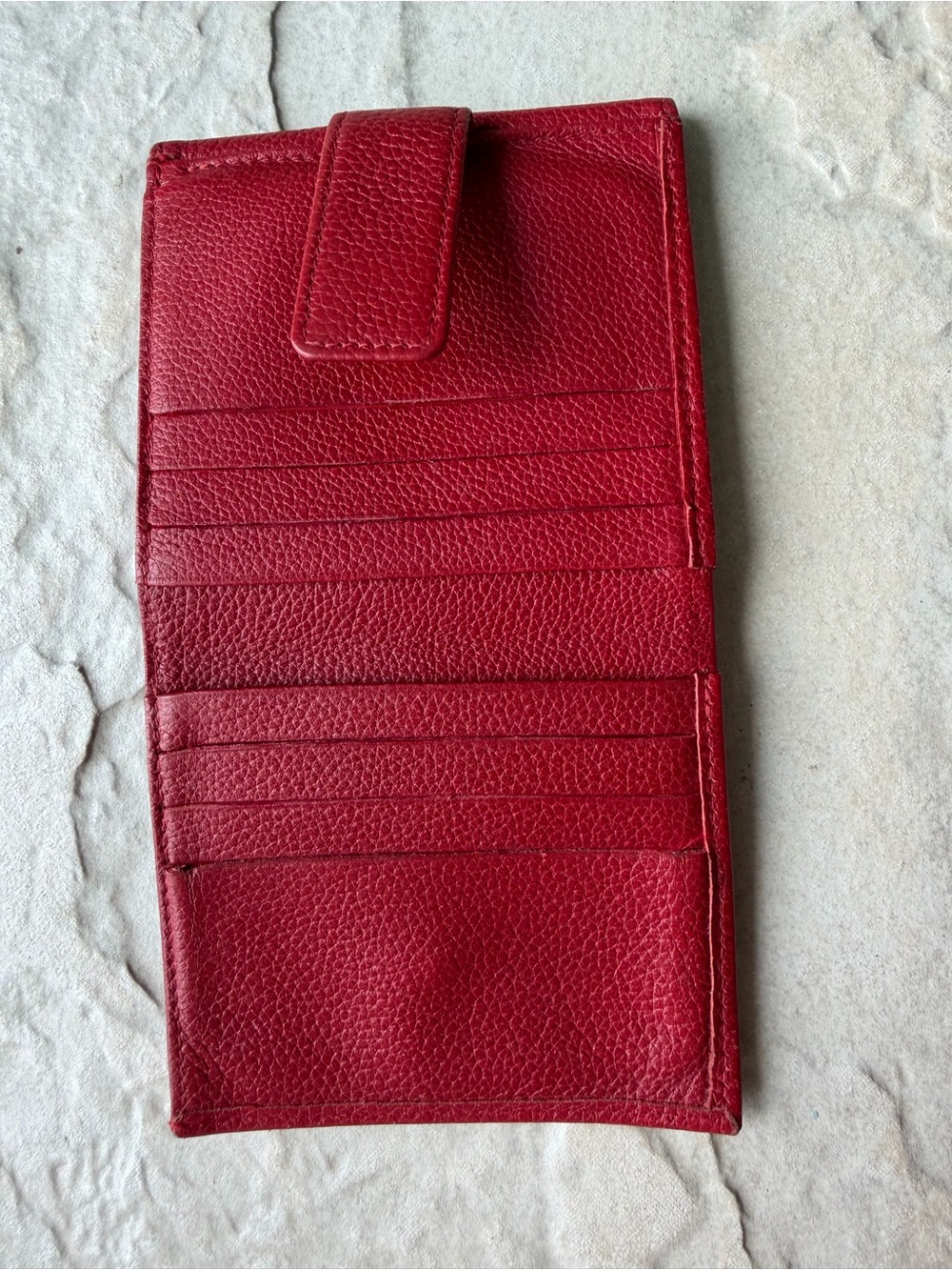 Longchamp Red Leather Wallet - Picture 4 of 5
